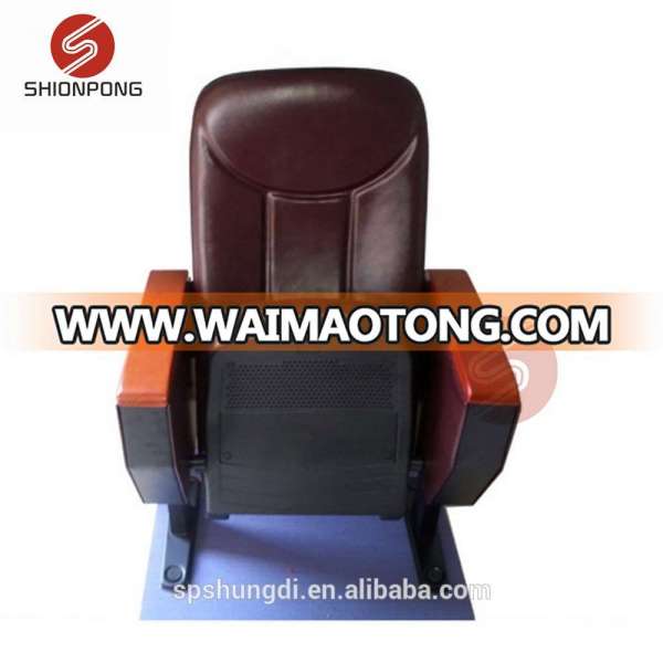 2018 New Auditorium Seat Factory Sale Auditorium Chair with Writing Pad PU Cinema Chair