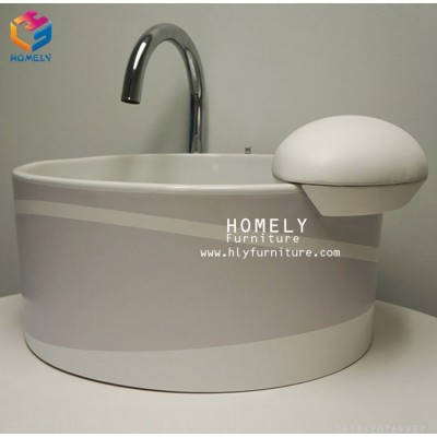 Cheap Acrylic Foot Basin High Quality Foot Pedicure Basin pedicure foot massage basin with faucet