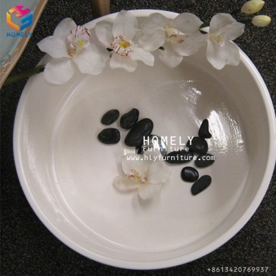 Hly Cheap Rostone Acrylic Foot Massage Basin Spa Pedicure Foot Bowl for Salon